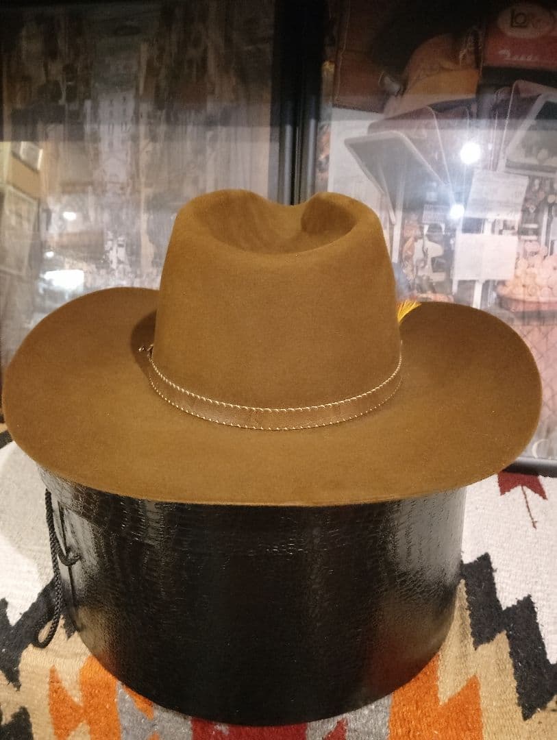 s*a様 ヴィンテージ　ステットソン4Xビーバーハット　ウエスタンハットJBSピ