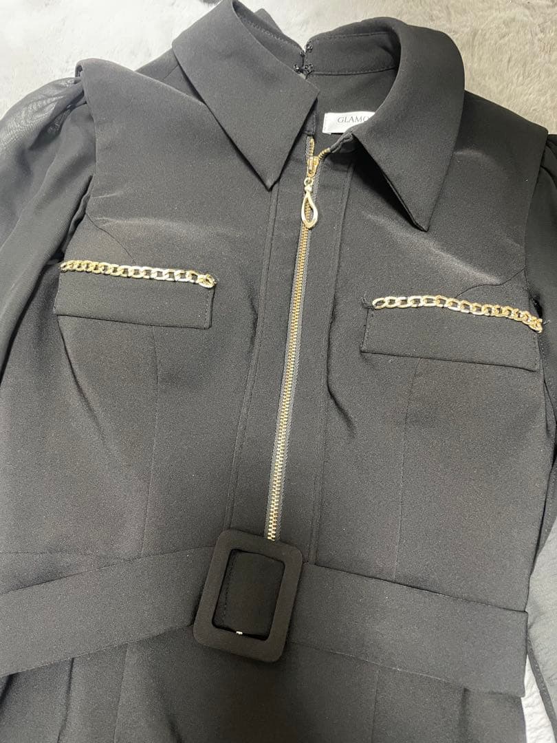 Andy glamorous 黒　ミニドレス