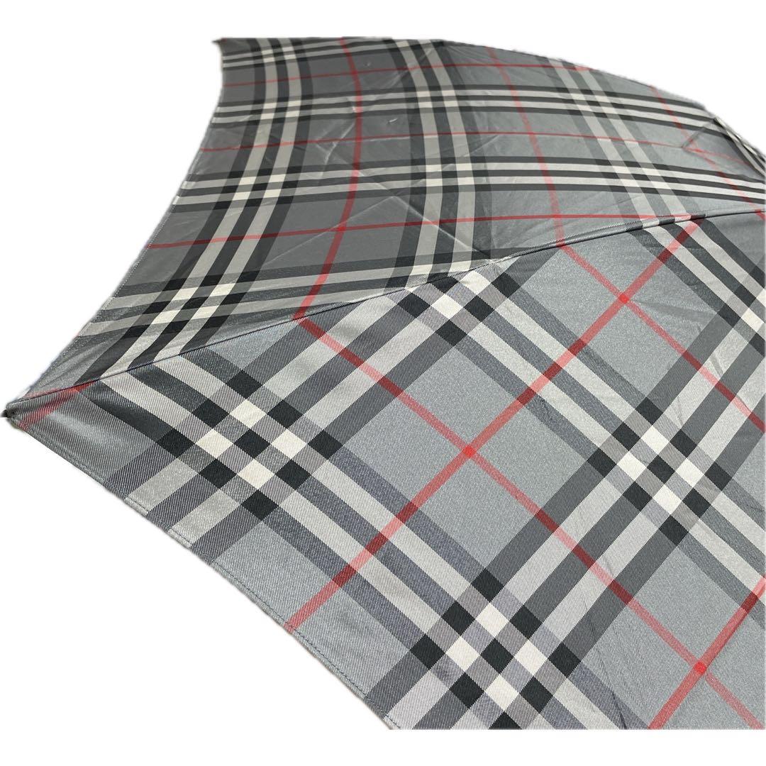 BURBERRY バーバリー 折りたたみ傘 グレー チェック