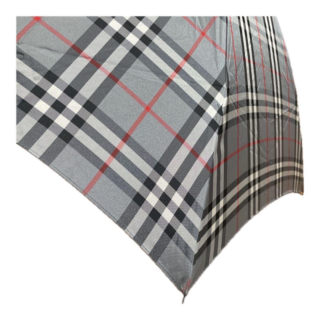 BURBERRY バーバリー 折りたたみ傘 グレー チェック