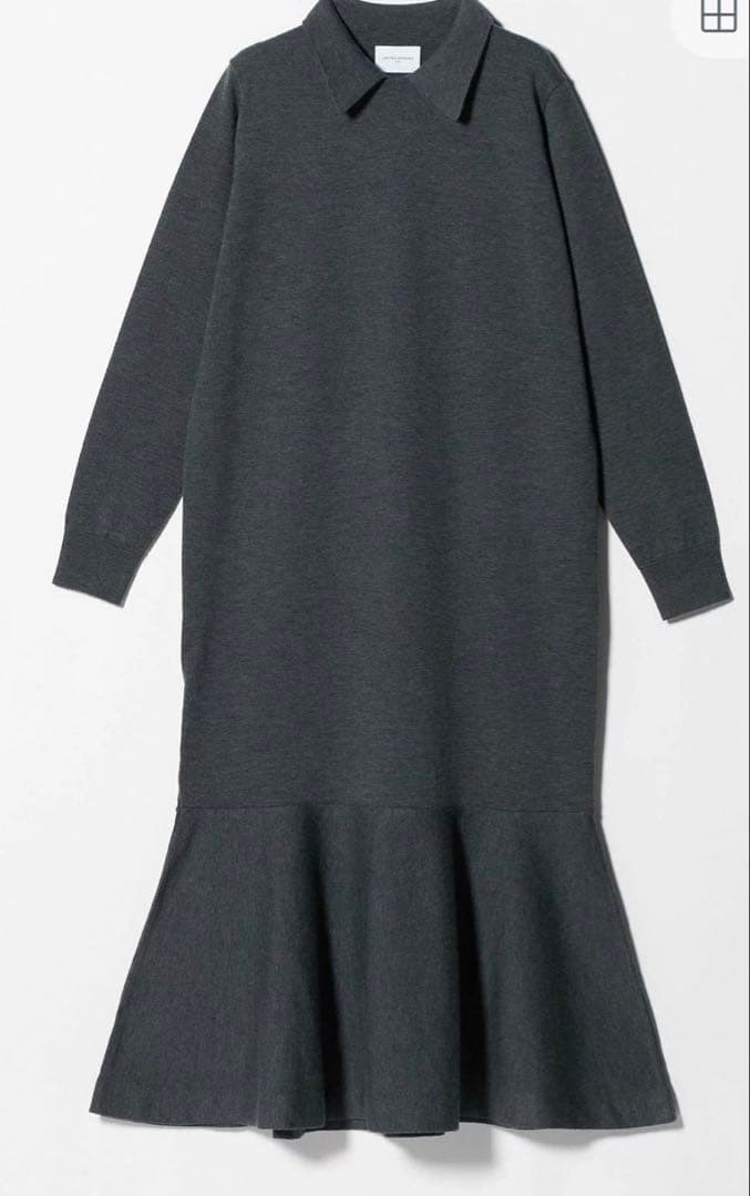 最終値下げ！美品　UNITED ARROWS ニットペプラム ロング ワンピース