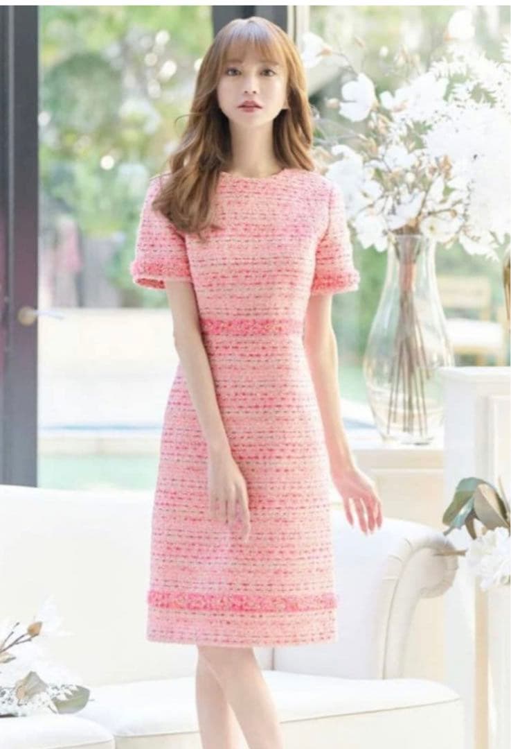 エミリアウィズemiriawiz マリアケントツイードショートスリーブワンピース