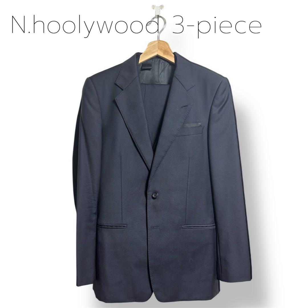 N.hoolywood 3ピーススーツ ダークネイビー
