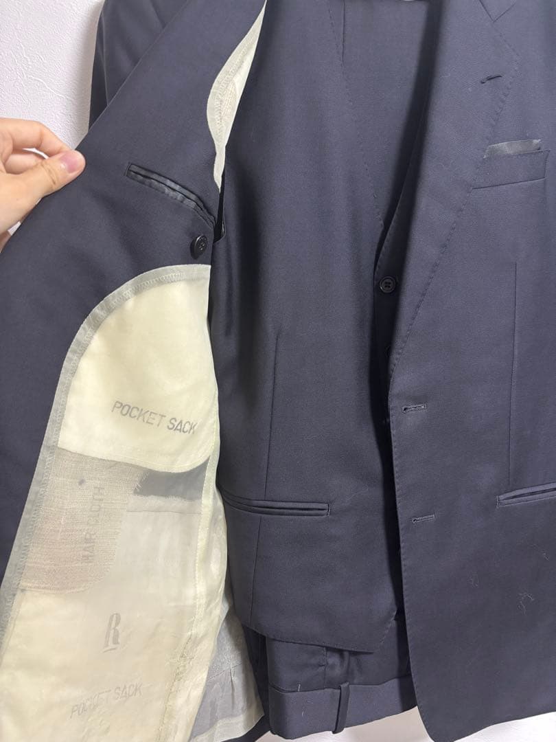 N.hoolywood 3ピーススーツ ダークネイビー