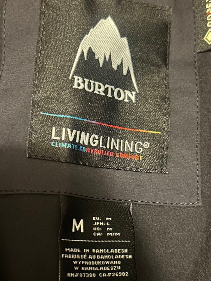 Burton ak GORE-TEX ブラックスノーボードウェアセット