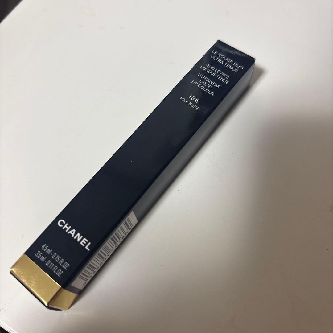 CHANEL ルルージュデュオウルトラトゥニュ　ピンクヌード　186