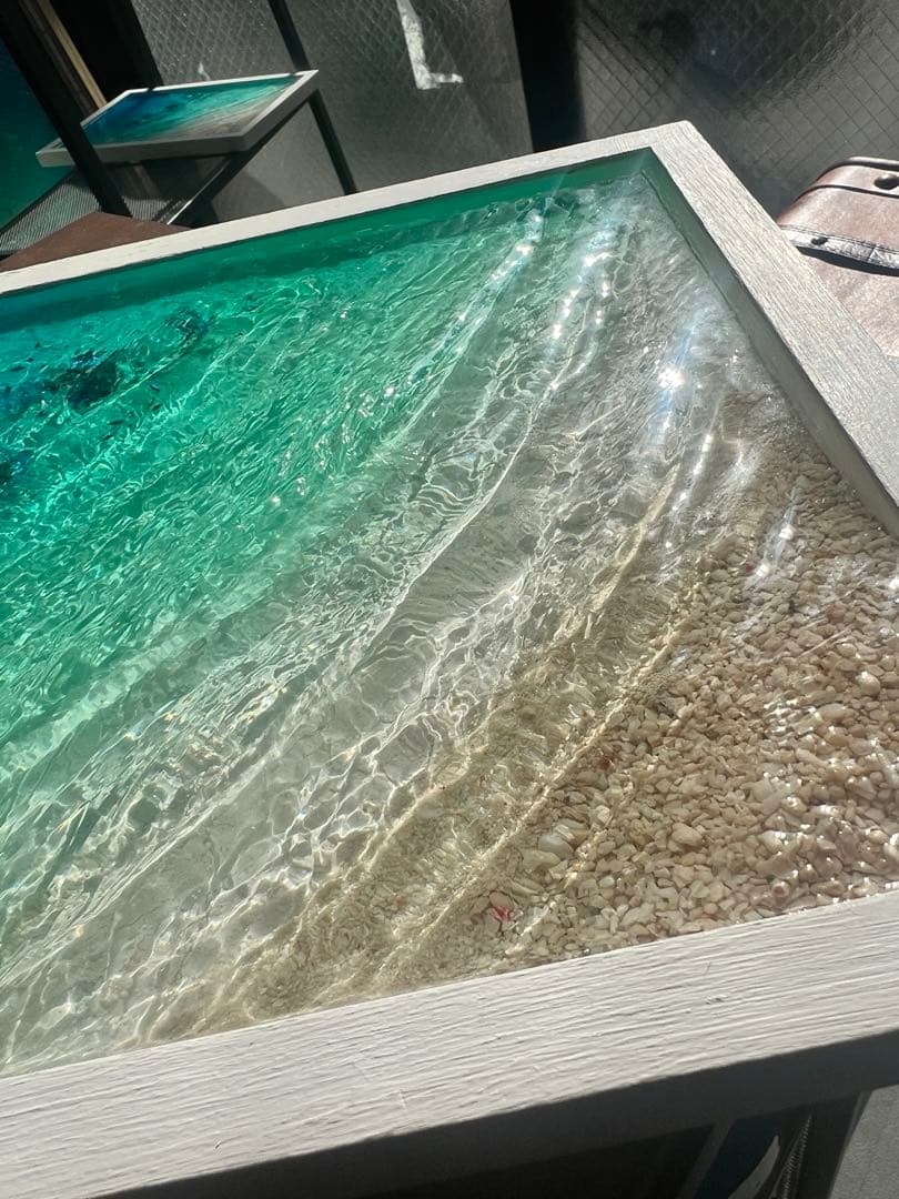 【レジンアート】波紋アート／B4パネル／壁掛け可能