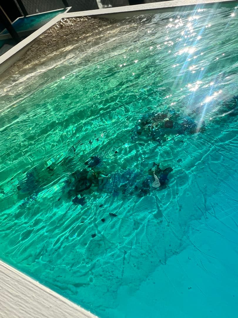 【レジンアート】波紋アート／B4パネル／壁掛け可能