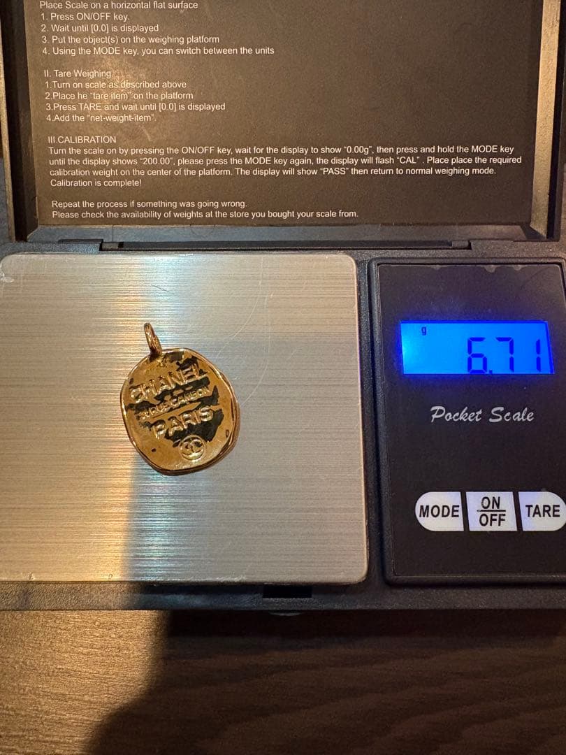 CHANEL シャネルペンダント トップ　Ｋ18YG 750 ゴールド チャーム