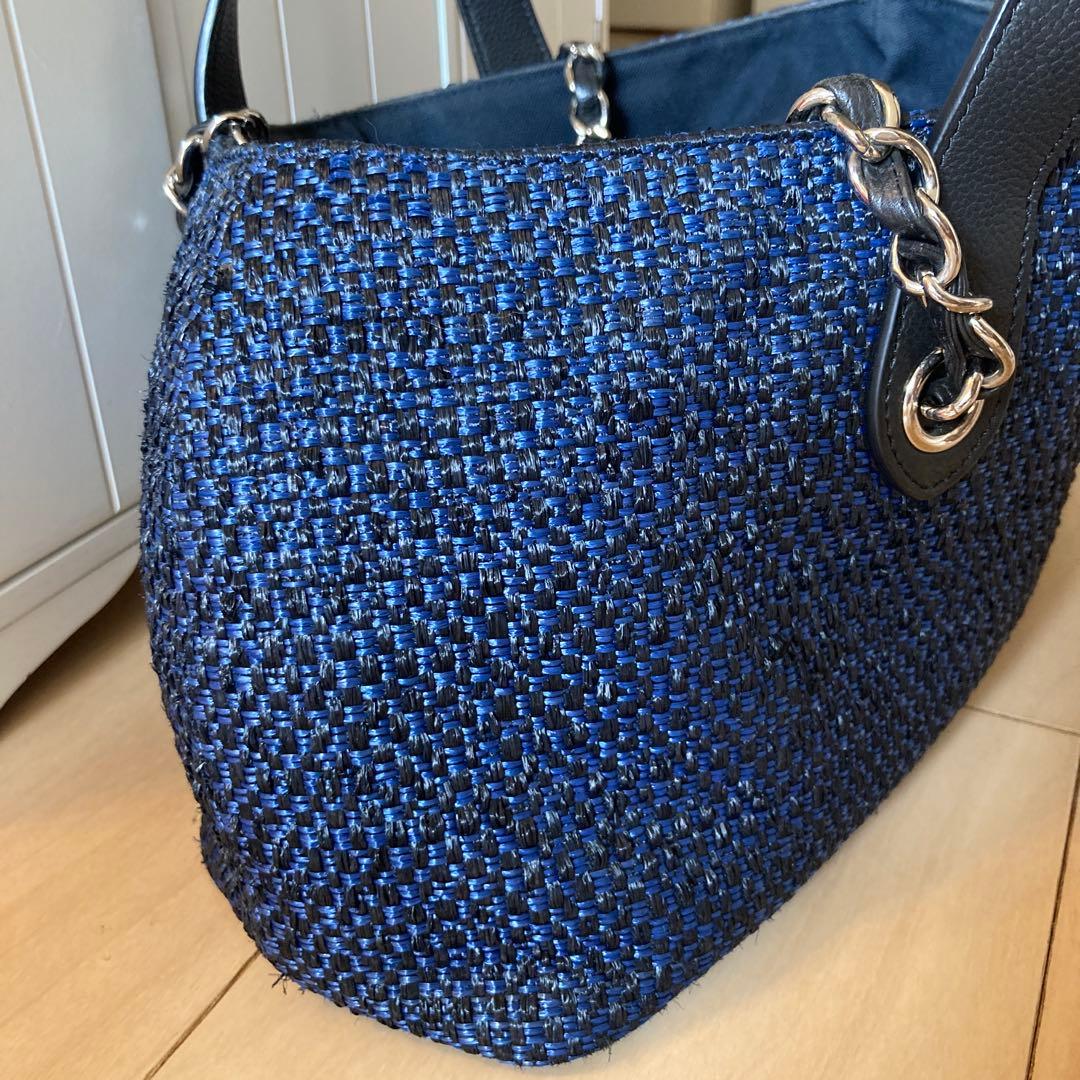 M*✨様 シャネル　ストローバッグ　希少　ネイビー