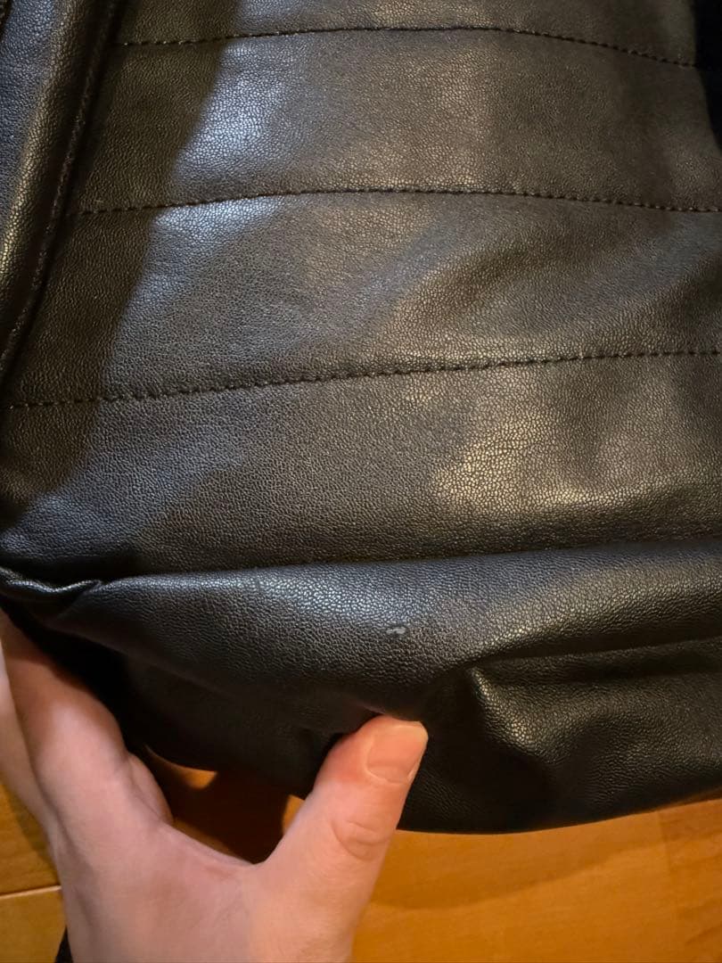 JORDAN ジョーダン レザー調 バックパック リュック ブラック