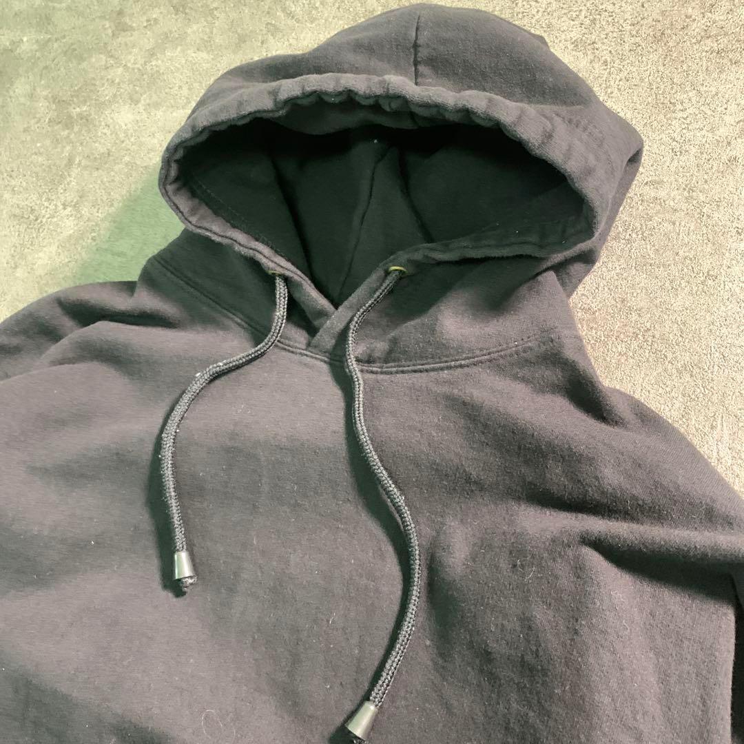 6AS2【SAAD】スウェット　パーカー　インディアンプリント　黒　古着used