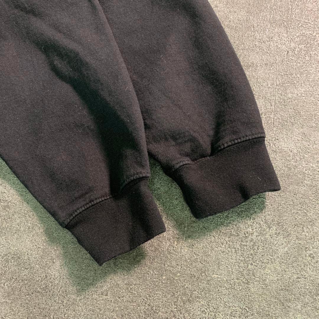 6AS2【SAAD】スウェット　パーカー　インディアンプリント　黒　古着used