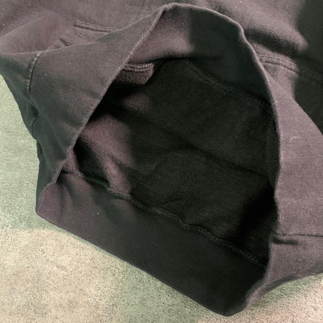 6AS2【SAAD】スウェット　パーカー　インディアンプリント　黒　古着used