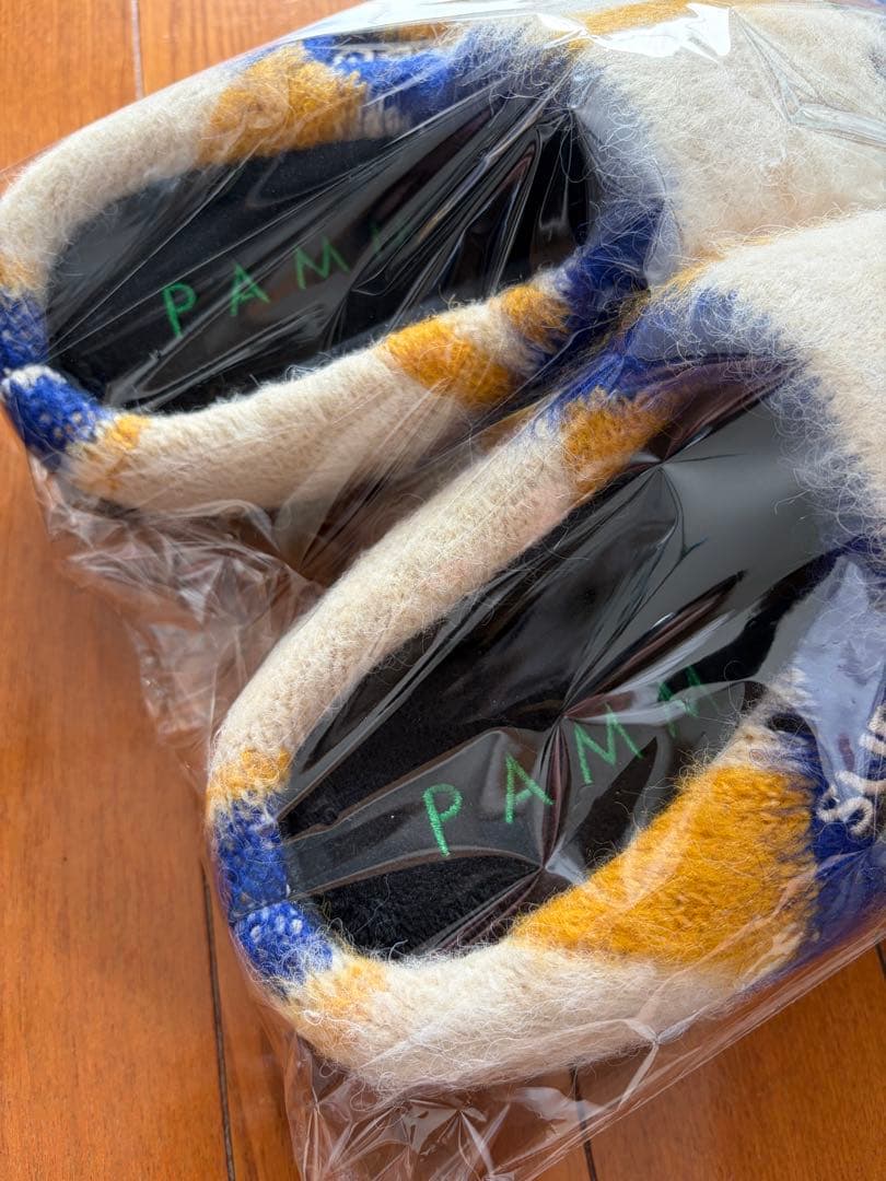 SUBU x PAMM \"透明な空気のチェックニット\" 透明なクリームアイボリー