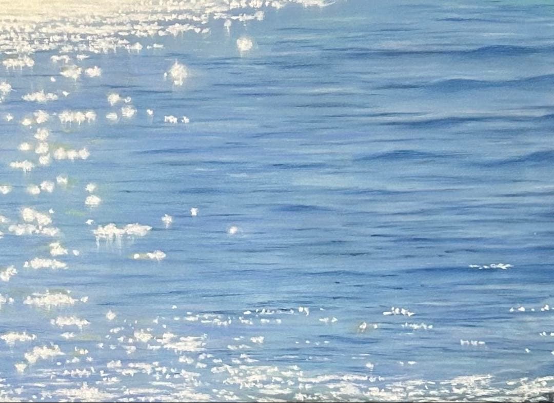海の輝き パステル画 原画