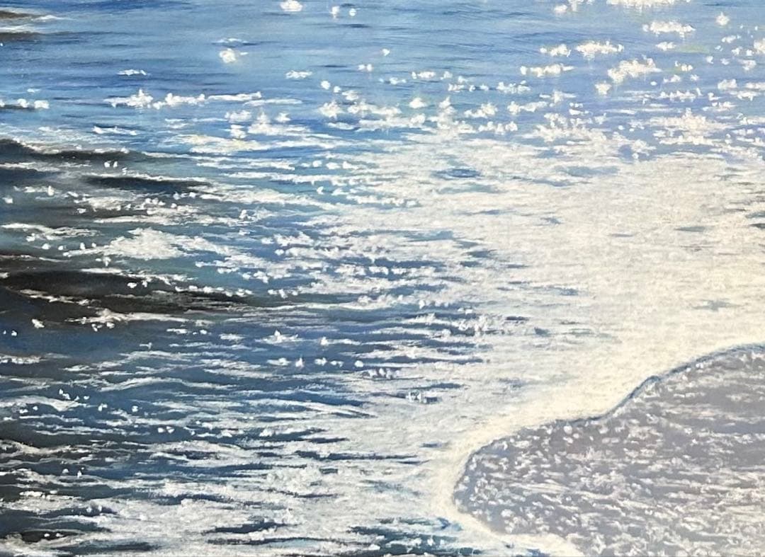 海の輝き パステル画 原画