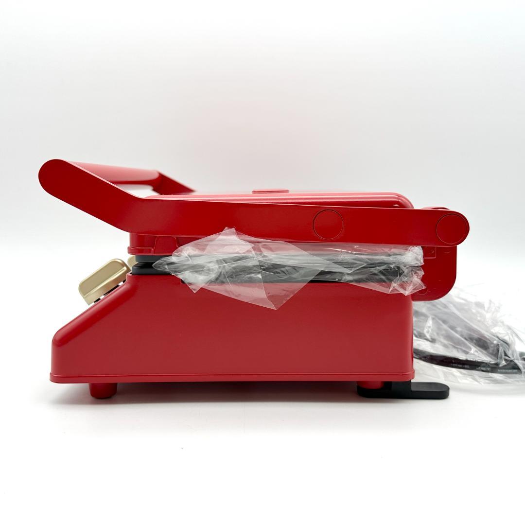 【新品・未使用】BRUNO グリルサンドメーカー ダブル BOE084 レッド