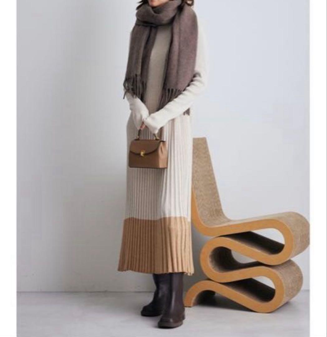 Mila Owen タートルネックロングリブニットワンピース　サイズ0