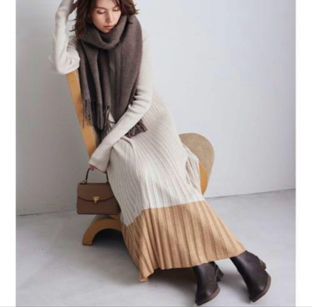 Mila Owen タートルネックロングリブニットワンピース　サイズ0