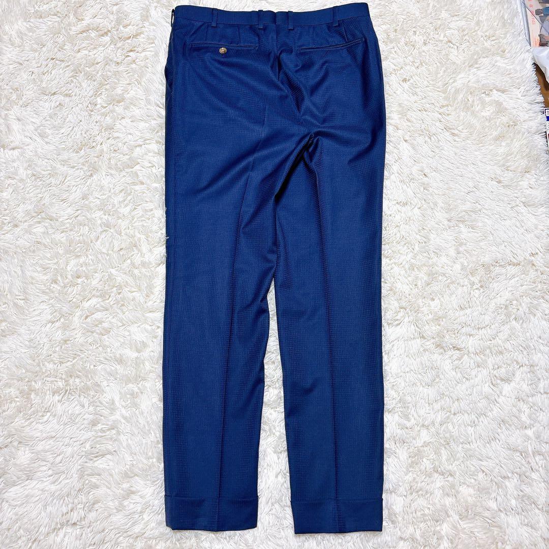 美品 GINZA Global Style COMFORT 3ピース スーツ 紺