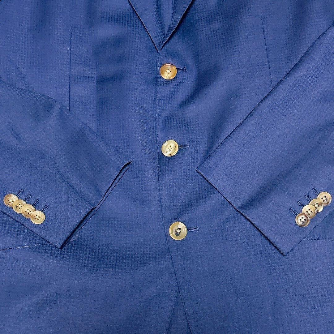 美品 GINZA Global Style COMFORT 3ピース スーツ 紺