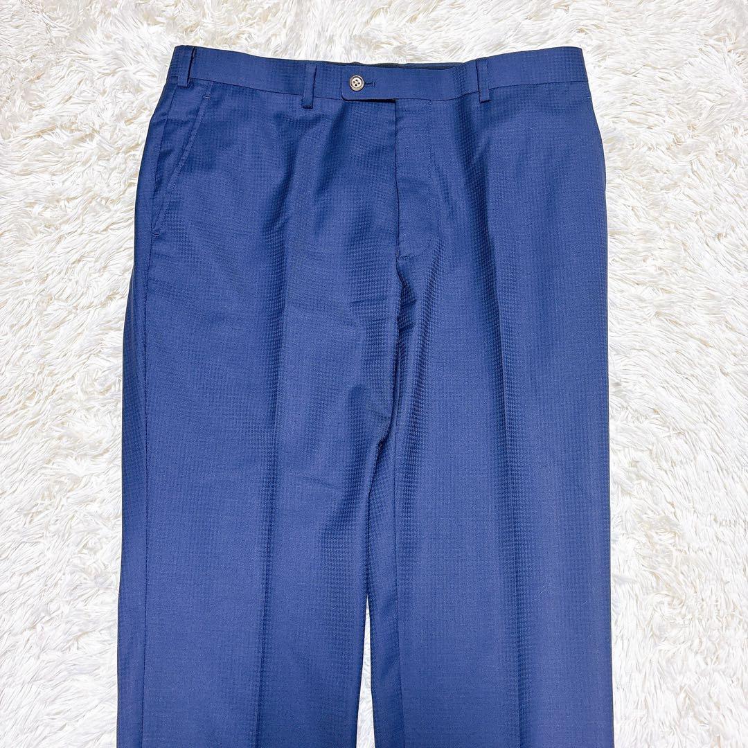 美品 GINZA Global Style COMFORT 3ピース スーツ 紺