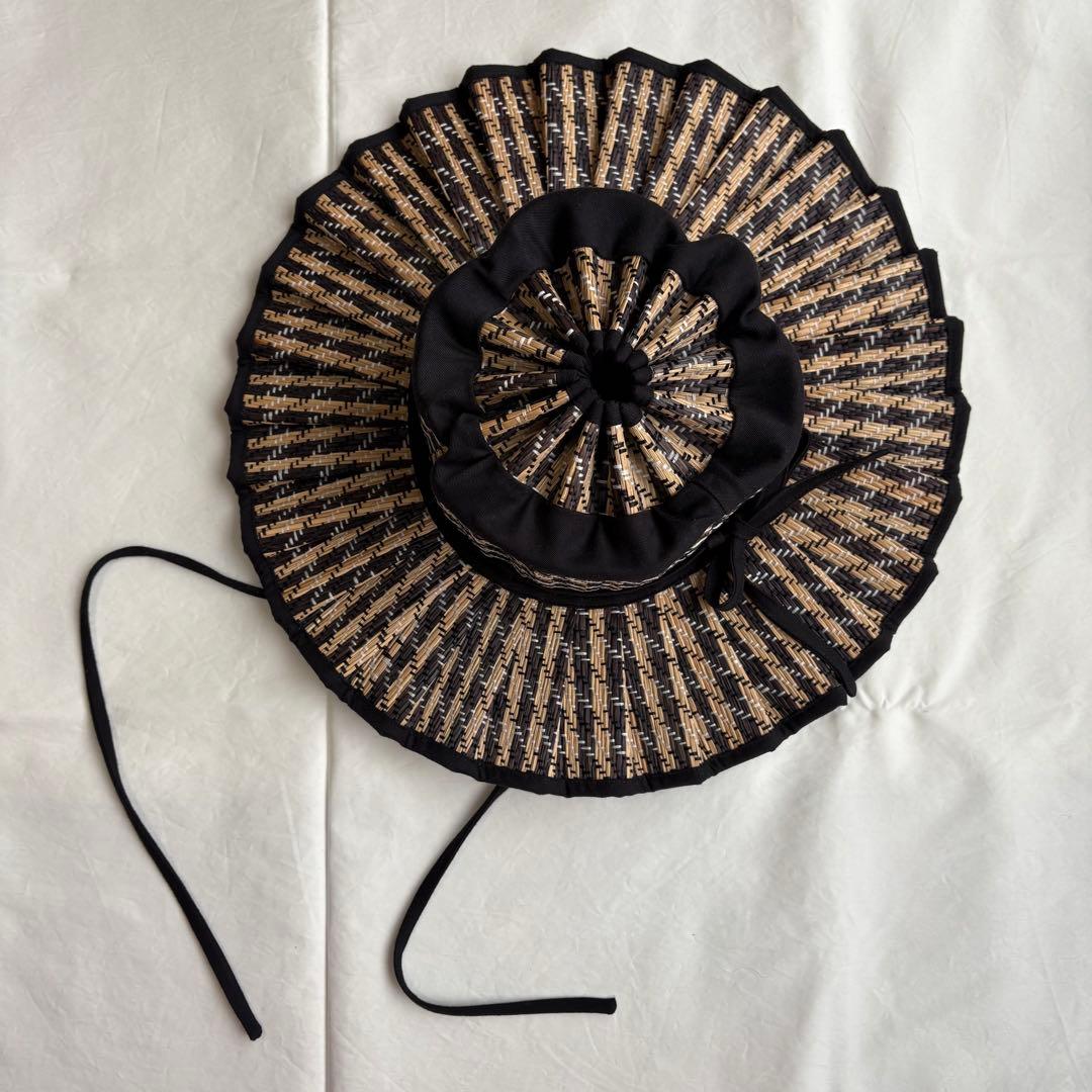 ローナマーレイLORNA MURRAY大人【Ｌ】つば広麦わら帽子 折畳ハット