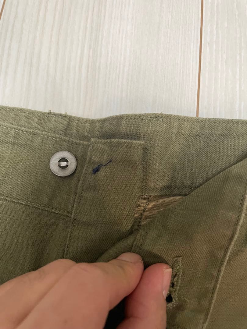 極美品WORKERS フレンチカーゴパンツM47（※ウエストボタン外れ）