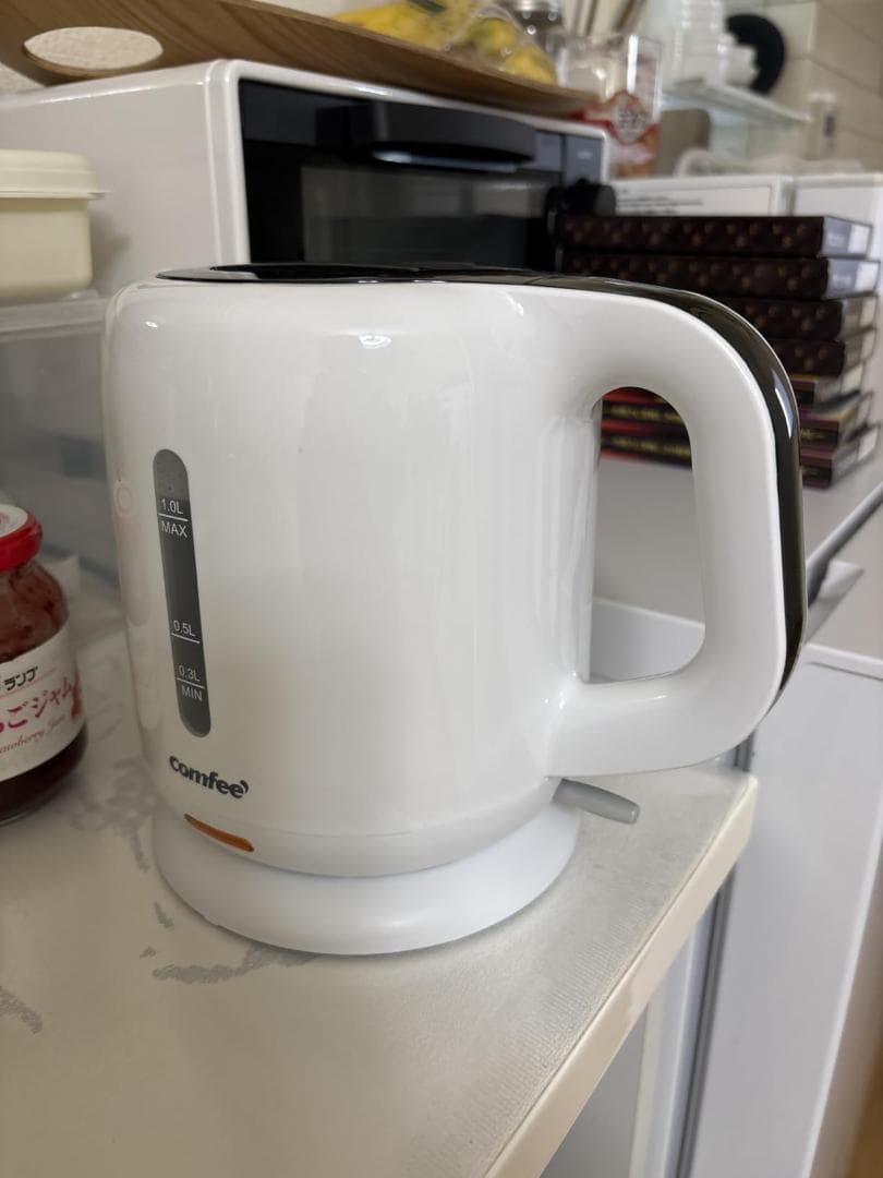 COMFEE' 電気ポット 電動お湯ポット 2.2L マイコン 保温温_corg
