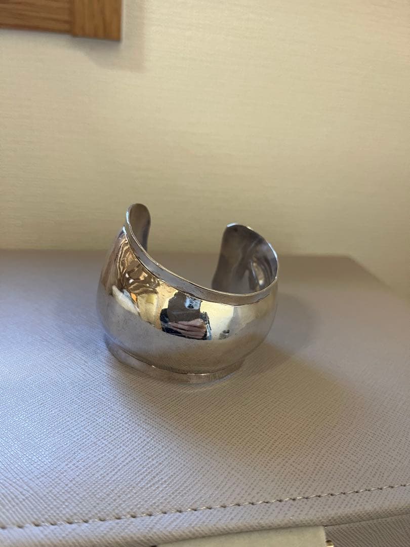 ビンテージ シルバー カフバングル モダンデザインSV925