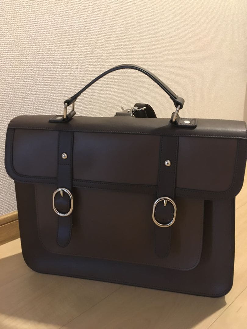 【美品】ほぼ未使用　英国風 3way サッチェルバッグ【本革/牛革】