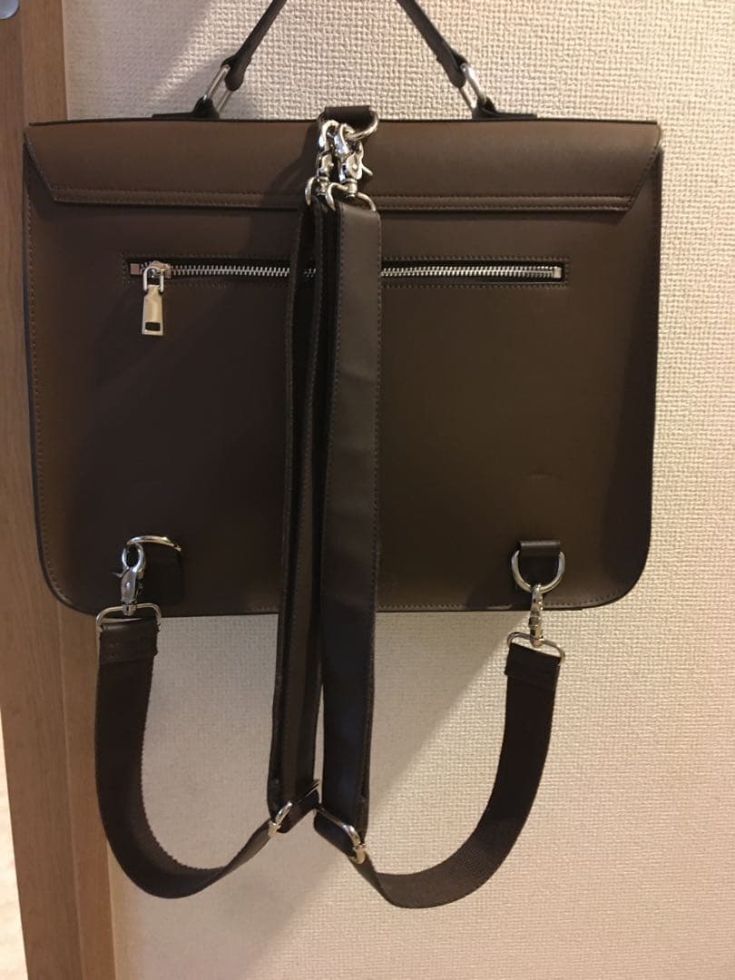 【美品】ほぼ未使用　英国風 3way サッチェルバッグ【本革/牛革】