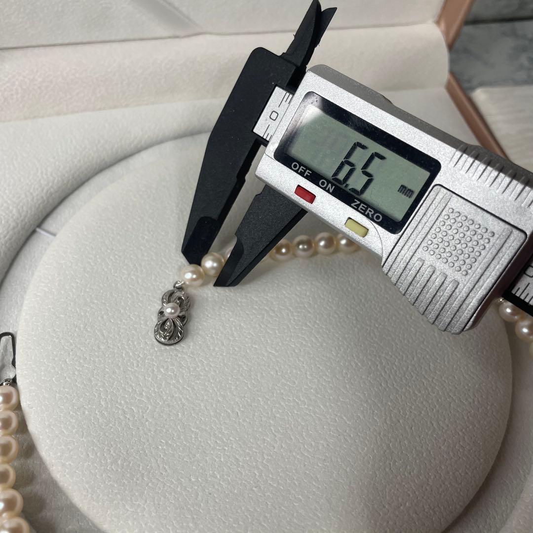 現行クラスプ✨MIKIMOTO Mチャーム パールネックレス アコヤ 7mm