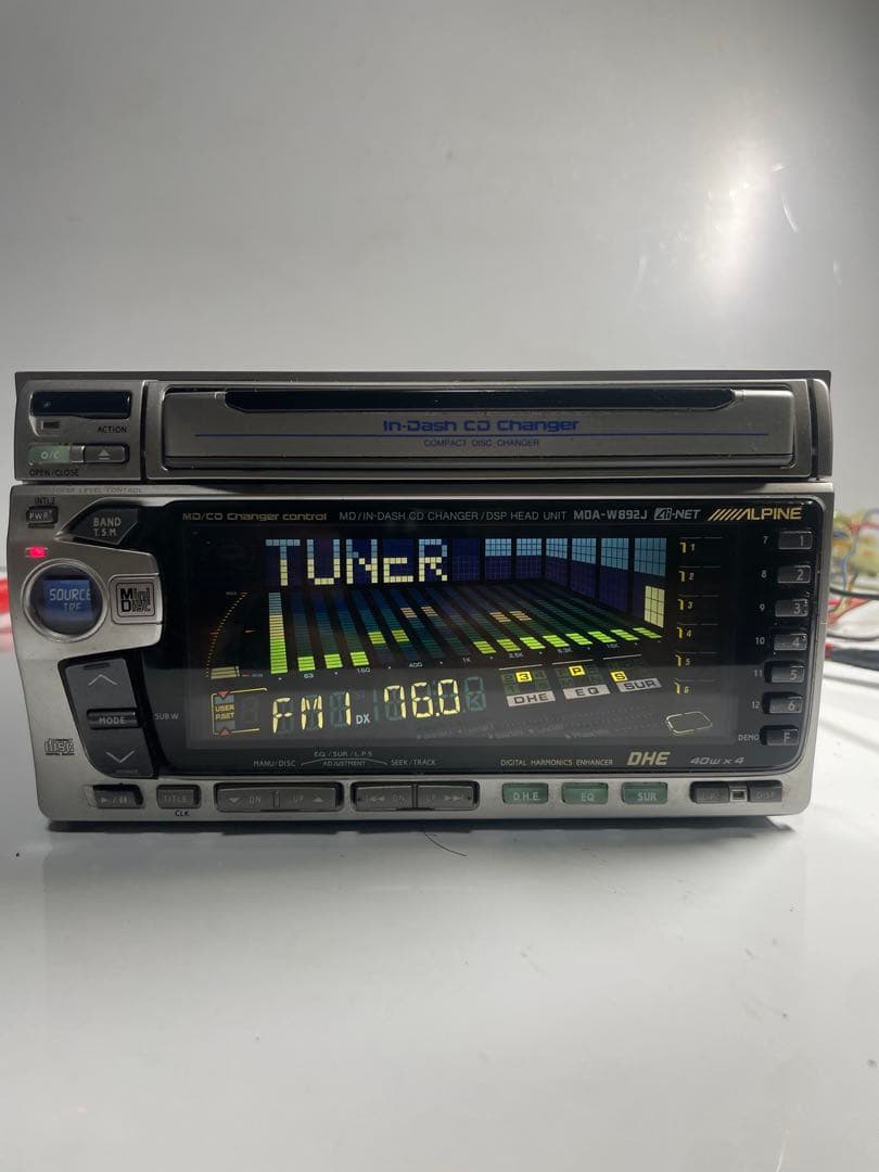 C*S様 アルパイン 2DINサイズ3枚CDチェンジャー MDデッキ　MDA-W