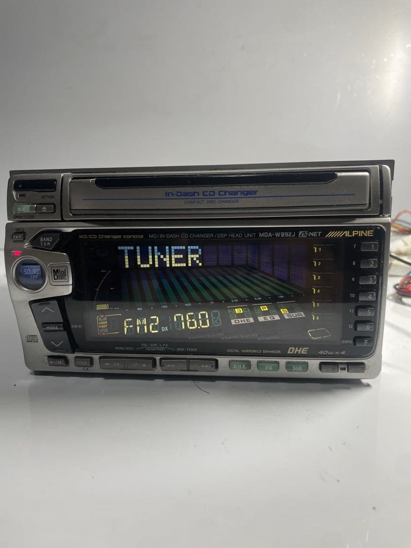 C*S様 アルパイン 2DINサイズ3枚CDチェンジャー MDデッキ　MDA-W