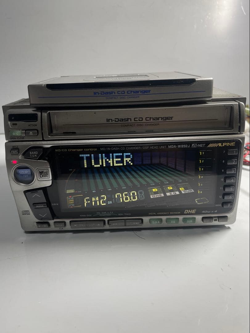 C*S様 アルパイン 2DINサイズ3枚CDチェンジャー MDデッキ　MDA-W