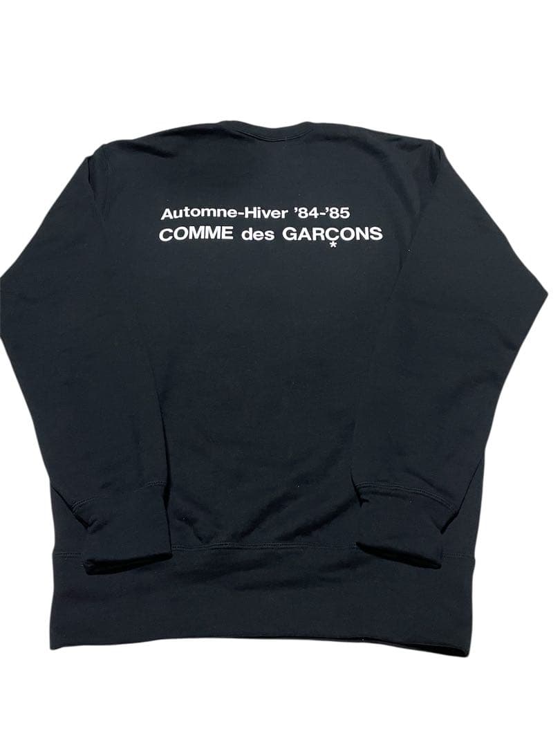 26SS 新品同様 コムデギャルソン CDG 84-85 ロゴスウェット黒L