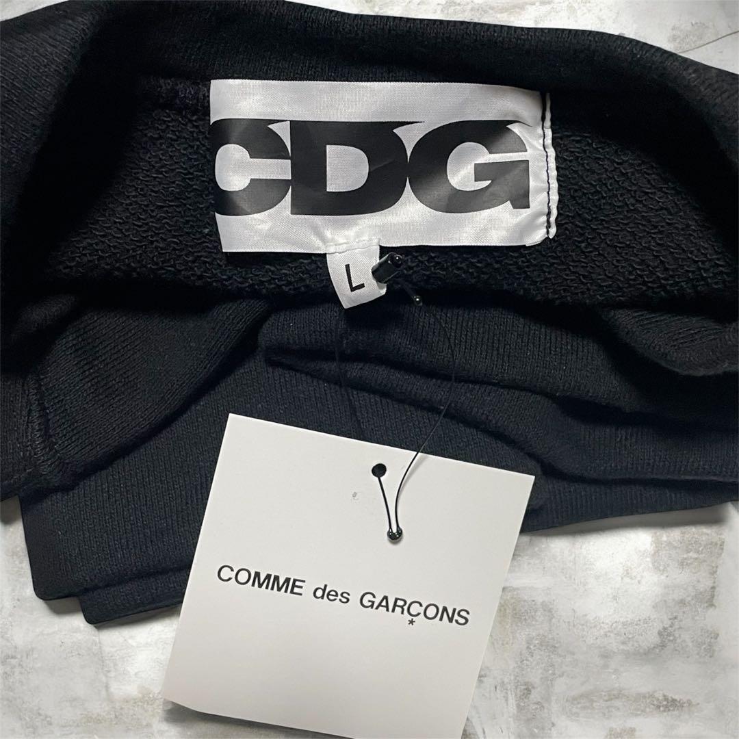 26SS 新品同様 コムデギャルソン CDG 84-85 ロゴスウェット黒L