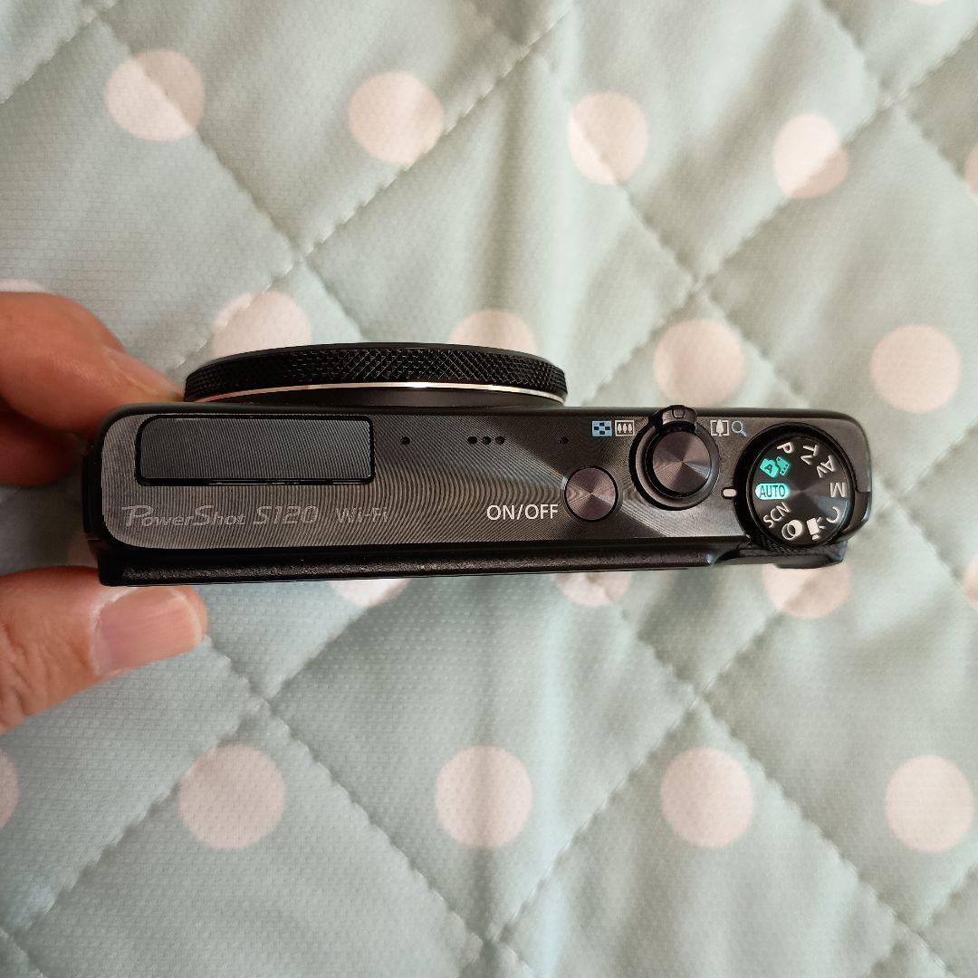 【中古】PowerShot S120。レザーのケースとストラップ付