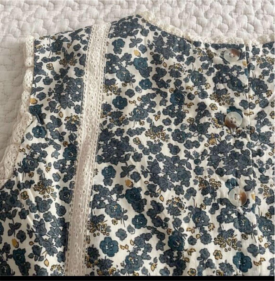 一点限り　littlecottonclothes 新品未使用　花柄ブラウス