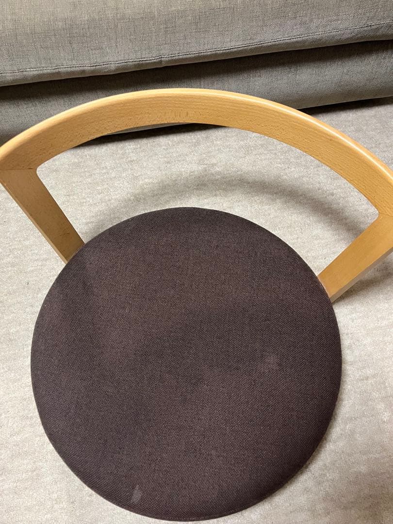 【KSM】 日進木工 座椅子 木製フレーム 布張り MAWARIZA