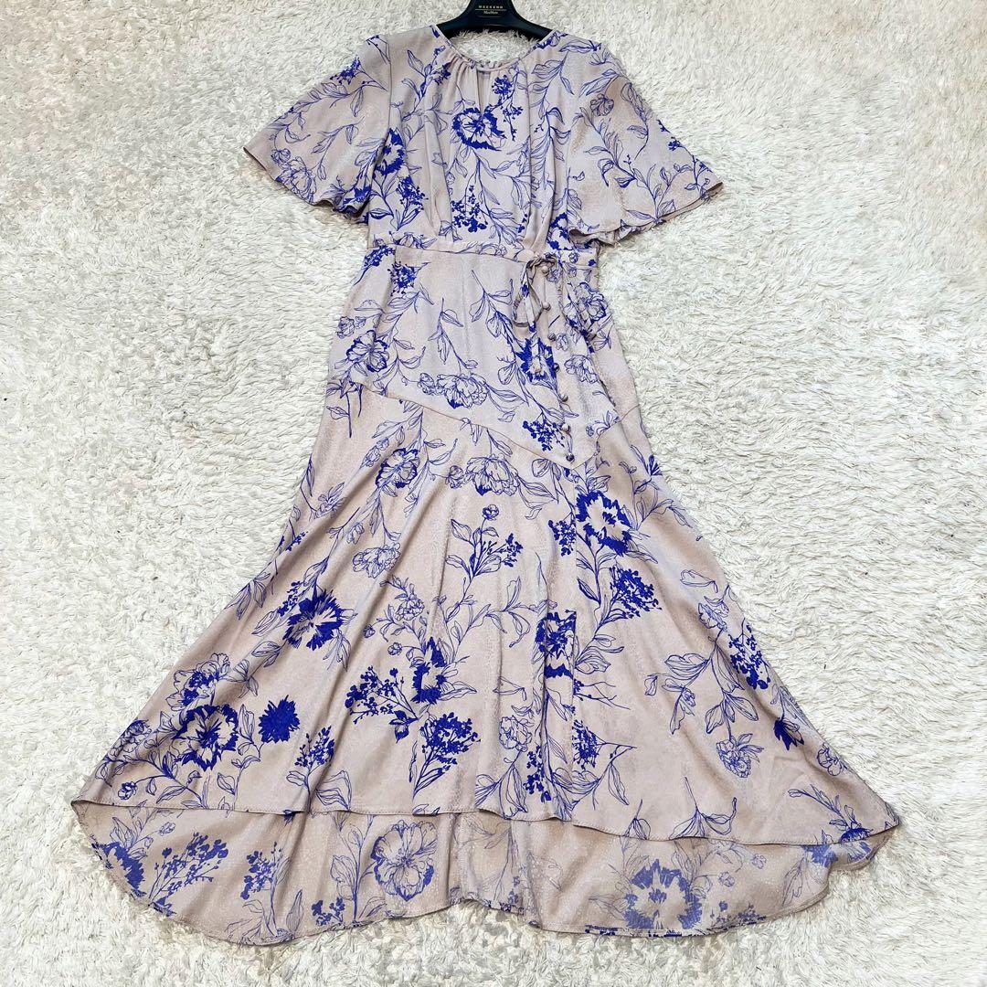 23年 ピンキーアンドダイアン　ボタニカルプリントマーメイドワンピース