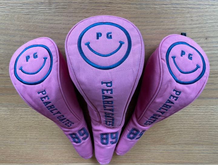 【annamama】パーリーゲイツ　ニコちゃん　ヘッドカバー 3点セット