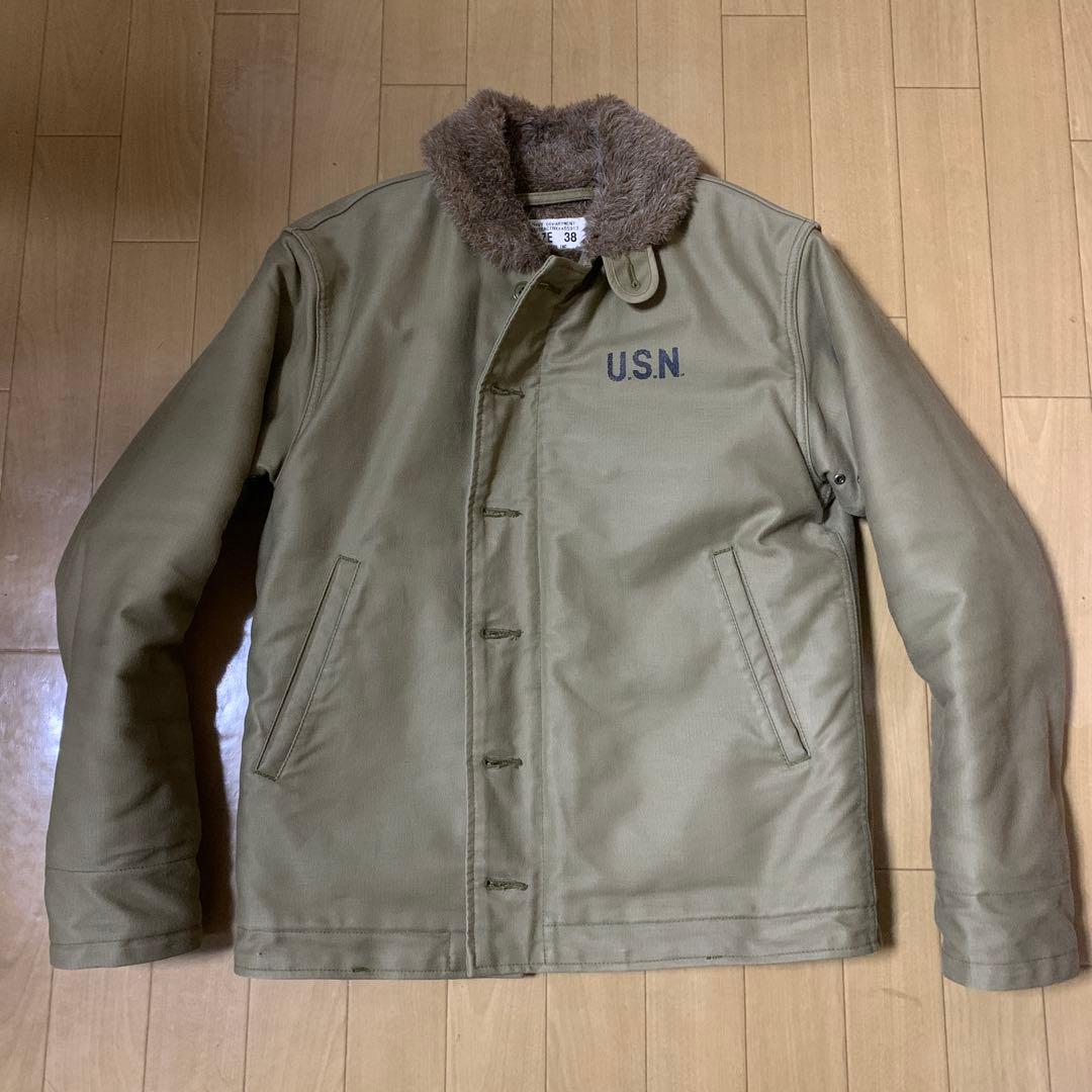 美品　ヒューストン　Houston N-1デッキジャケット　サイズ38