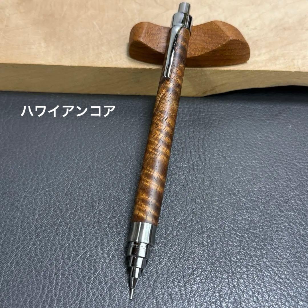 196ハワイアンコアカーリー　木製シャーペン　濃色　最強低重心R ステンレス