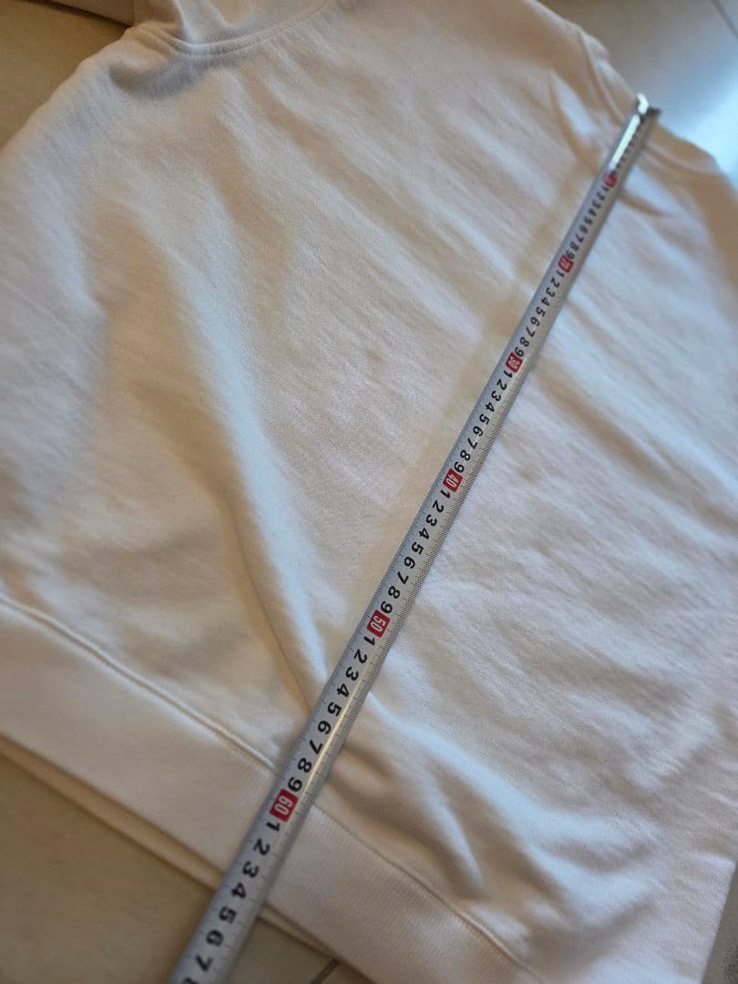 PRADA プラダ ロゴプリント ホワイト スウェット トレーナー　Ｌ白