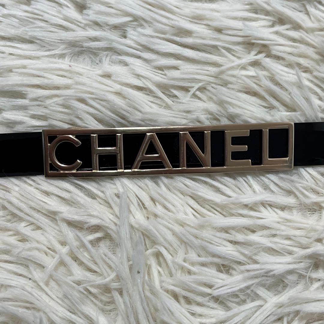 【極美品】シャネル ベルト ブランドロゴ 希少 レア ゴールドロゴ 75/30