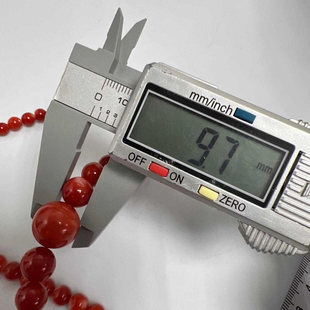 本血赤珊瑚　大玉ネックレス　31g 東Y8-0206☆1Fトサチ
