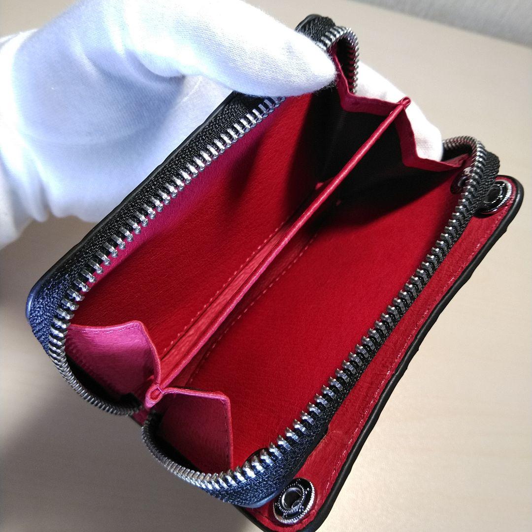 カイマンワニ 脇肚・肚四枚革 RFカード小銭キーケース 薄墨 033610H